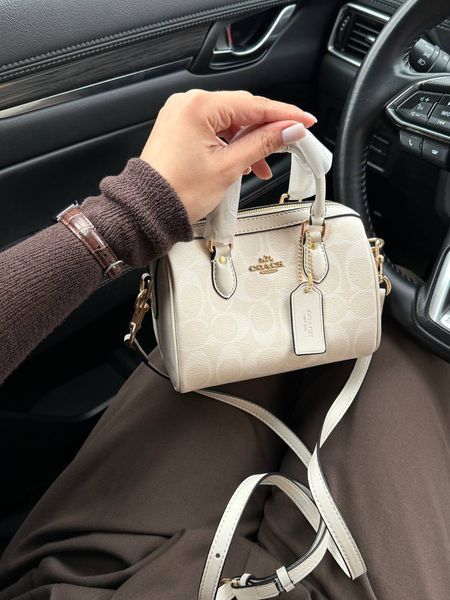 Coach Rowan Satchel Bag In Signature Canvas Milk [оригінальна коробка] pr01988 фото