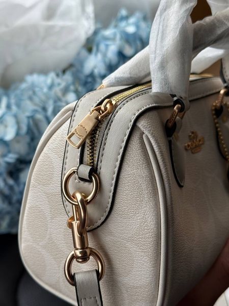 Coach Rowan Satchel Bag In Signature Canvas Milk [оригінальна коробка] pr01988 фото