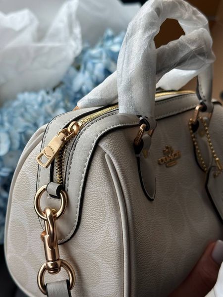 Coach Rowan Satchel Bag In Signature Canvas Milk [оригінальна коробка] pr01988 фото