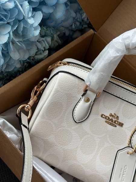 Coach Rowan Satchel Bag In Signature Canvas Milk [оригінальна коробка] pr01988 фото