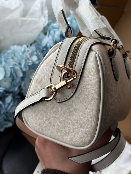 Coach Rowan Satchel Bag In Signature Canvas Milk [оригінальна коробка] pr01988 фото