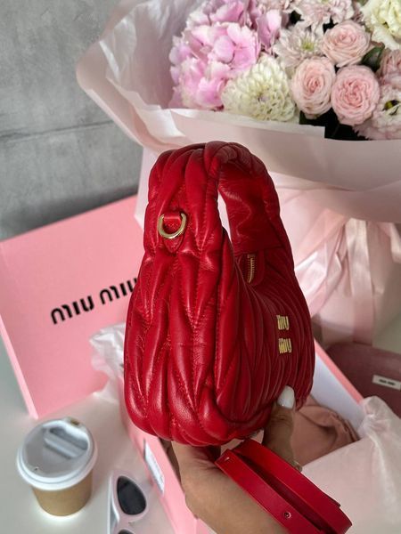Miu Miu Wander Matelass&eacute;. Red [оригінальна брендована коробка] miu2004 фото