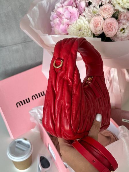 Miu Miu Wander Matelass&eacute;. Red [оригінальна брендована коробка] miu2004 фото