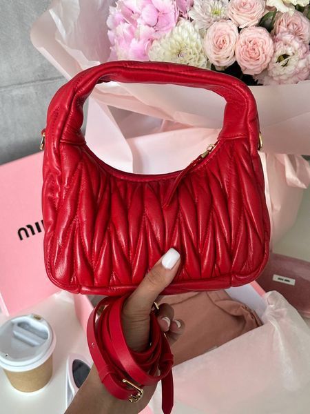 Miu Miu Wander Matelass&eacute;. Red [оригінальна брендована коробка] miu2004 фото