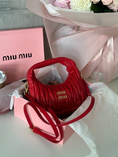 Miu Miu Wander Matelass&eacute;. Red [оригінальна брендована коробка] miu2004 фото