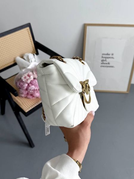 Pinko Love Bag Puff Butterfly Quilt White/Gold [оригінальна коробка] pink1011 фото