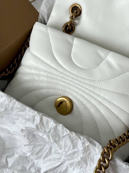 Pinko Love Bag Puff Butterfly Quilt White/Gold [оригінальна коробка] pink1011 фото
