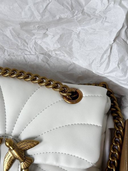 Pinko Love Bag Puff Butterfly Quilt White/Gold [оригінальна коробка] pink1011 фото