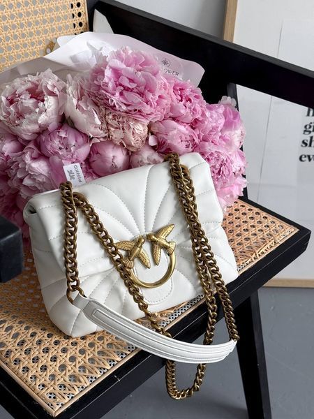 Pinko Love Bag Puff Butterfly Quilt White/Gold [оригінальна коробка] pink1011 фото