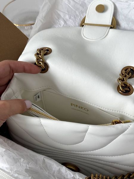 Pinko Love Bag Puff Butterfly Quilt White/Gold [оригінальна коробка] pink1011 фото