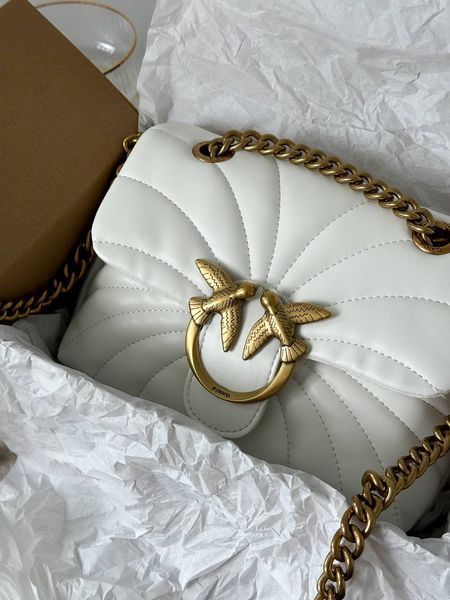Pinko Love Bag Puff Butterfly Quilt White/Gold [оригінальна коробка] pink1011 фото