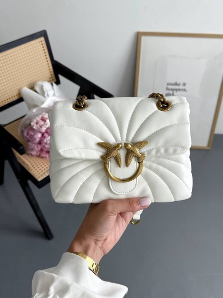 Pinko Love Bag Puff Butterfly Quilt White/Gold [оригінальна коробка] pink1011 фото