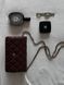 Chanel Caviar Quilted Wallet on Chain WOC Burgundy/Silver Коробка магніт pr22830 фото 8