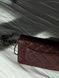 Chanel Caviar Quilted Wallet on Chain WOC Burgundy/Silver Коробка магніт pr22830 фото 14
