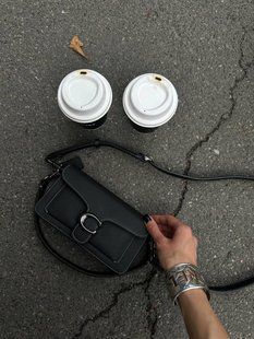 Сoach Tabby Shoulder Bag Black Mini [крафтова коробка] pr9887  фото