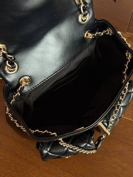 Chanel Two-Pocket Duma Backpack Black Магнітна Коробка pr3797 фото