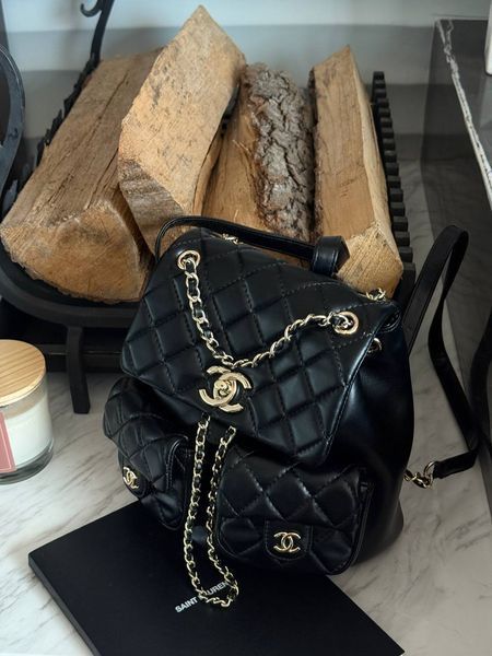 Chanel Two-Pocket Duma Backpack Black Магнітна Коробка pr3797 фото