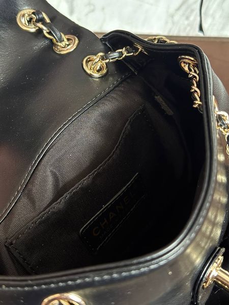 Chanel Two-Pocket Duma Backpack Black Магнітна Коробка pr3797 фото