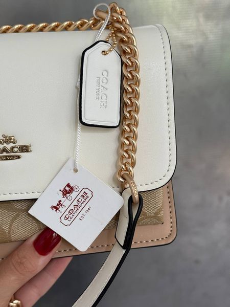 Coach Mini Klare Crossbody in Signature Canvas White/Beige [коробка магніт] pr0069 фото