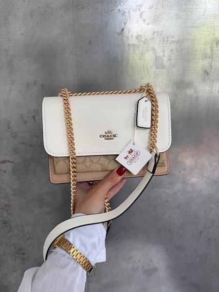 Coach Mini Klare Crossbody in Signature Canvas White/Beige [коробка магніт] pr0069 фото