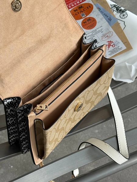 Coach Mini Klare Crossbody in Signature Canvas White/Beige [коробка магніт] pr0069 фото