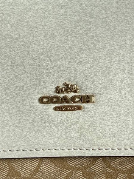 Coach Mini Klare Crossbody in Signature Canvas White/Beige [коробка магніт] pr0069 фото