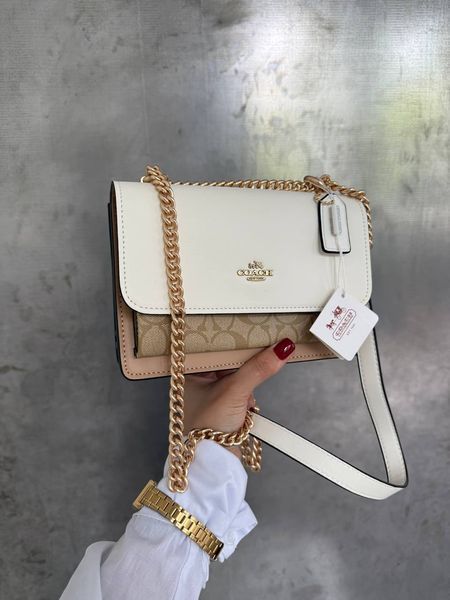 Coach Mini Klare Crossbody in Signature Canvas White/Beige [коробка магніт] pr0069 фото