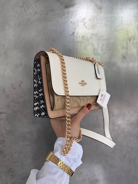 Coach Mini Klare Crossbody in Signature Canvas White/Beige [коробка магніт] pr0069 фото