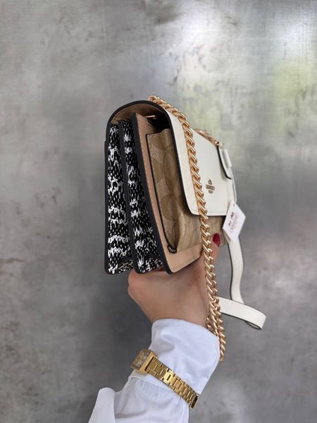 Coach Mini Klare Crossbody in Signature Canvas White/Beige [коробка магніт] pr0069 фото