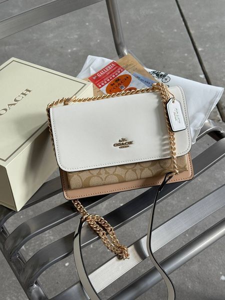 Coach Mini Klare Crossbody in Signature Canvas White/Beige [коробка магніт] pr0069 фото