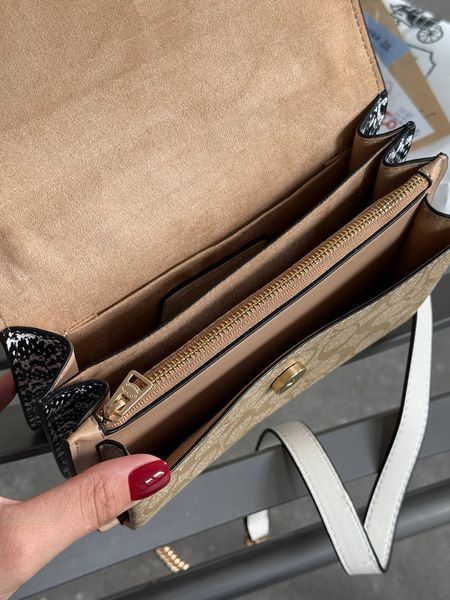 Coach Mini Klare Crossbody in Signature Canvas White/Beige [коробка магніт] pr0069 фото