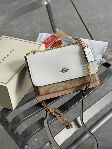 Coach Mini Klare Crossbody in Signature Canvas White/Beige [коробка магніт] pr0069 фото