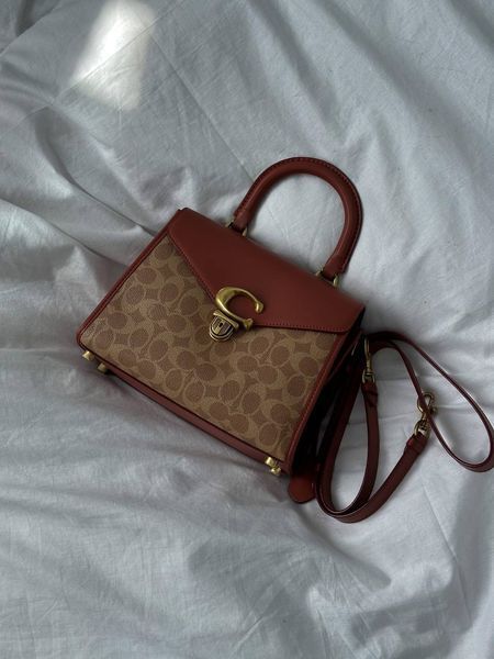 Coach Morgan Top Handle In Signature Canvas Brown [крафтова коробка] ch5017 фото