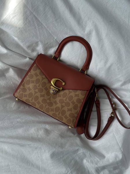 Coach Morgan Top Handle In Signature Canvas Brown [крафтова коробка] ch5017 фото