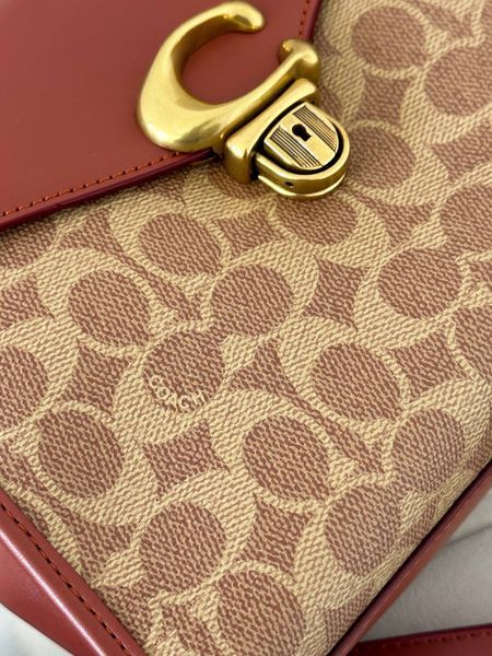 Coach Morgan Top Handle In Signature Canvas Brown [крафтова коробка] ch5017 фото