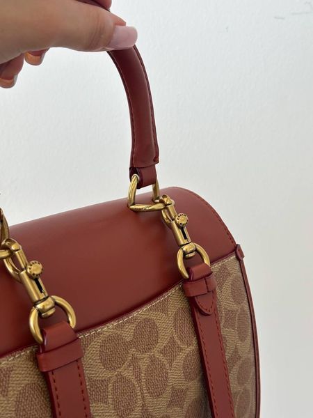 Coach Morgan Top Handle In Signature Canvas Brown [крафтова коробка] ch5017 фото
