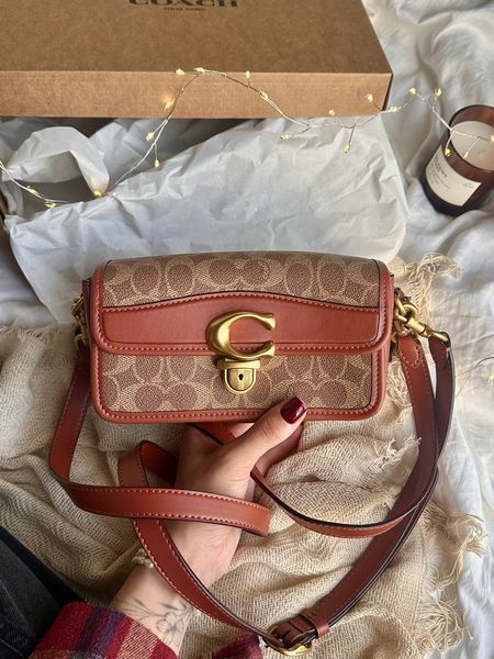 Coach Studio Shoulder Bag In Signature Canvas Brown [крафт коробка] pr0090 фото