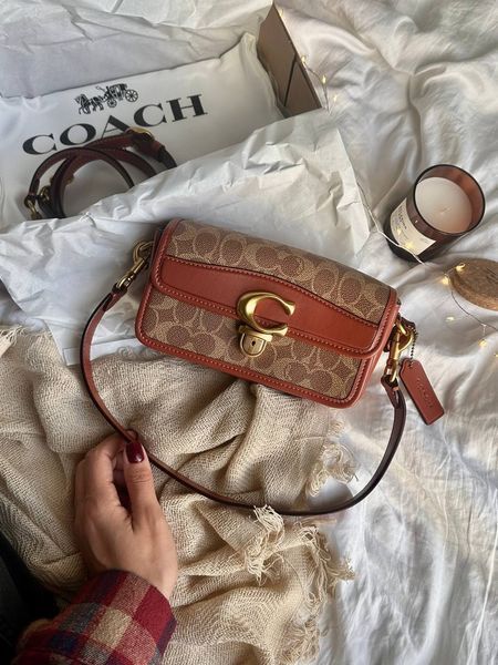 Coach Studio Shoulder Bag In Signature Canvas Brown [крафт коробка] pr0090 фото