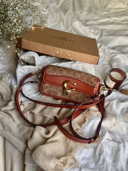 Coach Studio Shoulder Bag In Signature Canvas Brown [крафт коробка] pr0090 фото