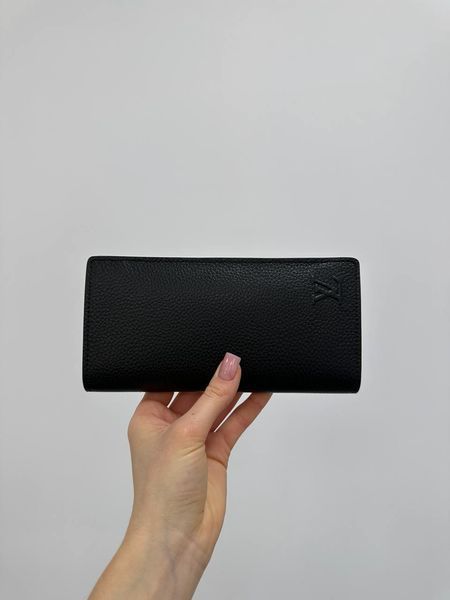 Гаманець Louis Vuitton Brazza Aerogram Black (великий, шкіряний, з кишенею для монет) 881711 фото