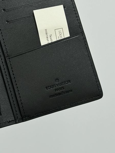 Гаманець Louis Vuitton Brazza Aerogram Black (великий, шкіряний, з кишенею для монет) 881711 фото