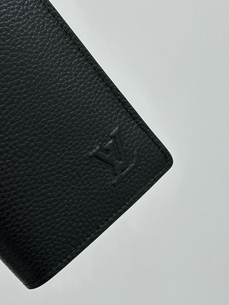 Гаманець Louis Vuitton Brazza Aerogram Black (великий, шкіряний, з кишенею для монет) 881711 фото