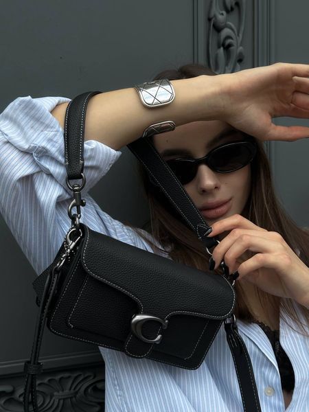 Сoach Tabby Shoulder Bag Black Mini [крафтова коробка] pr9887  фото