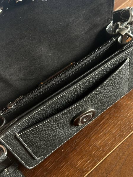 Сoach Tabby Shoulder Bag Black Mini [крафтова коробка] pr9887  фото
