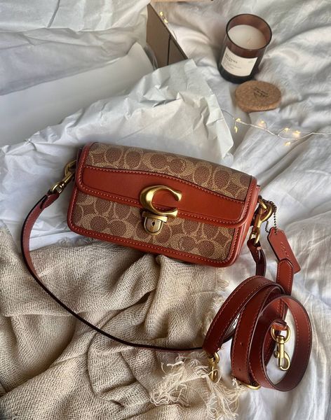 Coach Studio Shoulder Bag In Signature Canvas Brown [крафт коробка] pr0090 фото