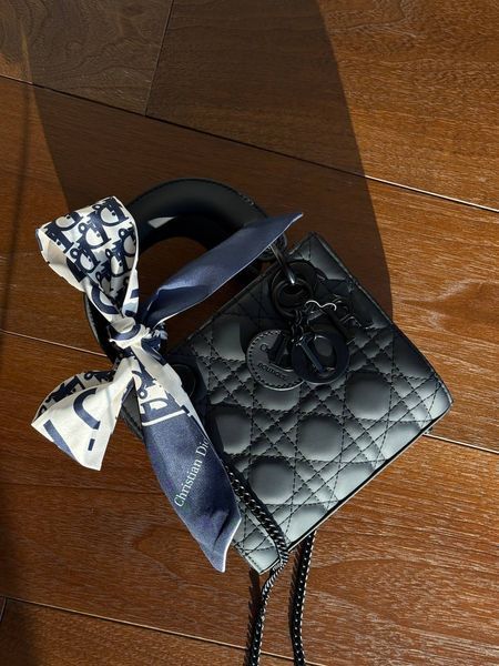 Dior Lady D-Joy Mikro Bag Total Black[оригінальна коробка] pr01259 фото