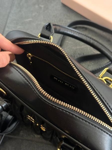 Miu MiuArcadie Matelass&eacute; Nappa Leather Bag Black [ориг коробка] miu3506 фото