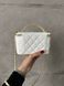 Chanel Classic Black Lambskin Pearl Crush Vanity Bag White/ Silver [оригінальна коробка] pr0021 фото 3