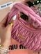Miu Miu Wander Matelass&eacute; Nappa Leather Mini Hobo Bag Pink [оригінальна брендована коробка] miu2440 фото 3