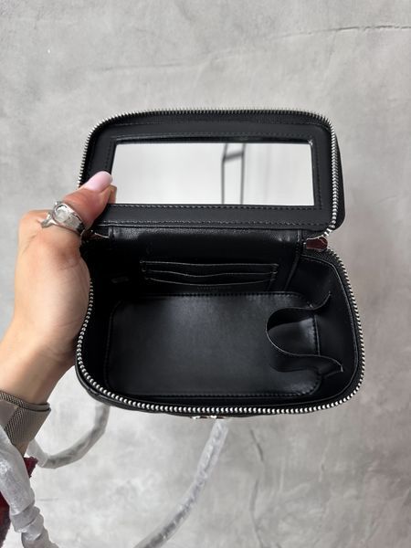 Chanel Classic Black Lambskin Pearl Crush Vanity Bag Silver [оригінальна магнітна коробка] pr2078 фото